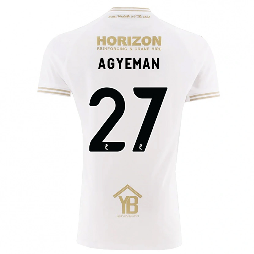 Danxenキッズアルフレド・アジェマン#27ウィート 白アウェイシャツ2026/27ジャージーユニフォーム
