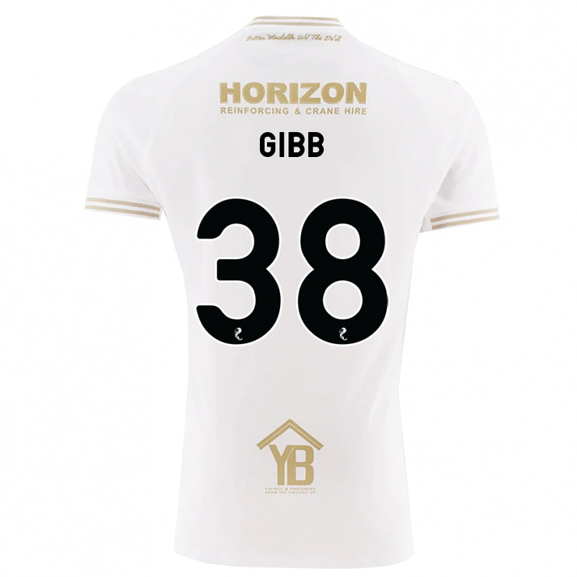 DanxenキッズThomas Gibb#38ウィート 白アウェイシャツ2026/27ジャージーユニフォーム
