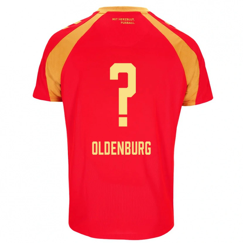 DanxenキッズLeon Oldenburg#0レッド オレンジ ブラックアウェイシャツ2026/27ジャージーユニフォーム
