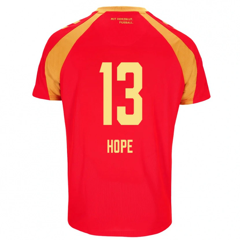 DanxenキッズTyler Hope#13レッド オレンジ ブラックアウェイシャツ2026/27ジャージーユニフォーム