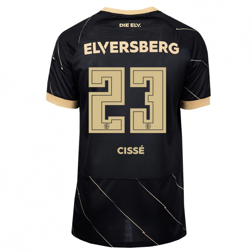 DanxenキッズSalif Cissé#23ブラック ブラウンアウェイシャツ2026/27ジャージーユニフォーム