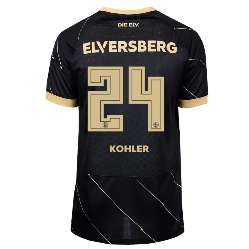 DanxenキッズLukas Kohler#24ブラック ブラウンアウェイシャツ2026/27ジャージーユニフォーム