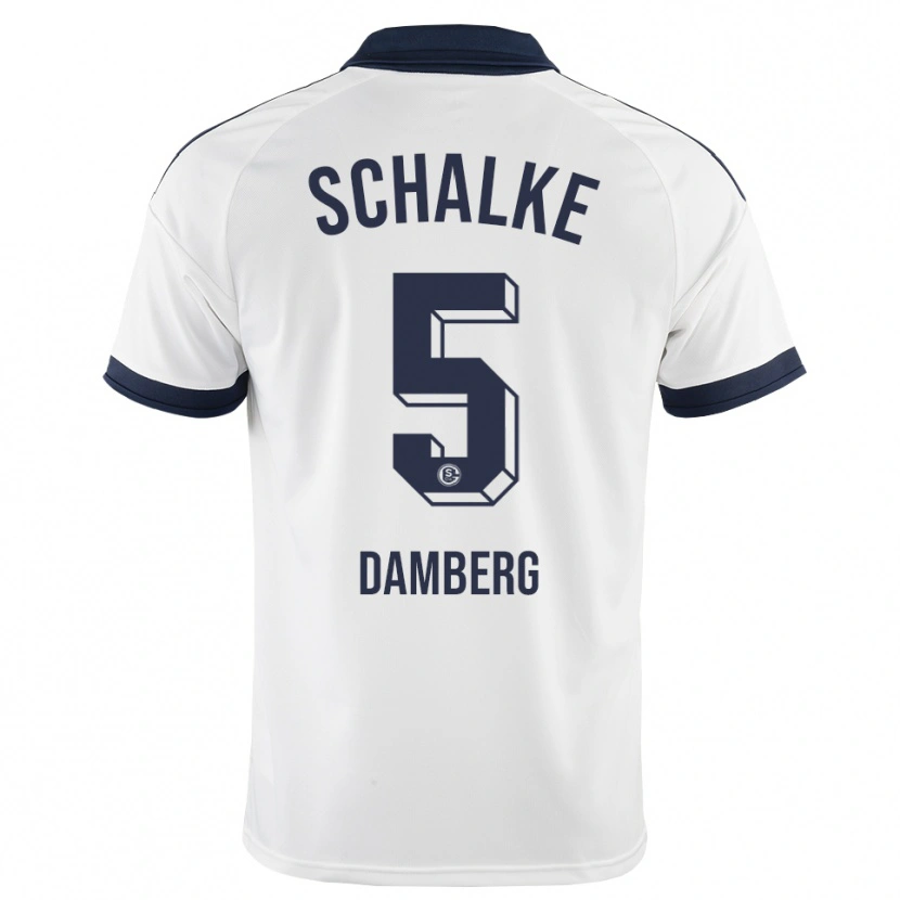 DanxenキッズNiclas Damberg#5ブラック ホワイトアウェイシャツ2026/27ジャージーユニフォーム