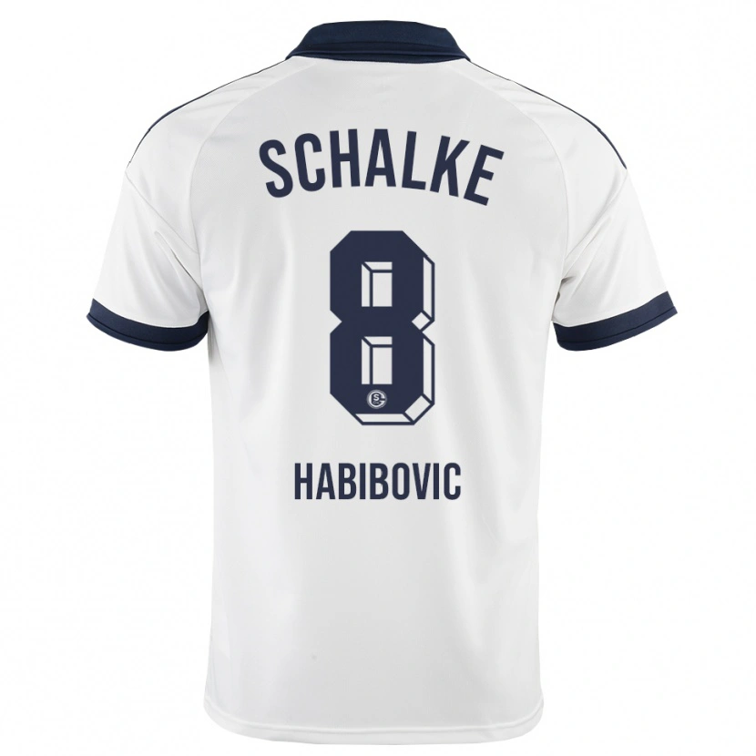 DanxenキッズEdina Habibovic#8ブラック ホワイトアウェイシャツ2026/27ジャージーユニフォーム