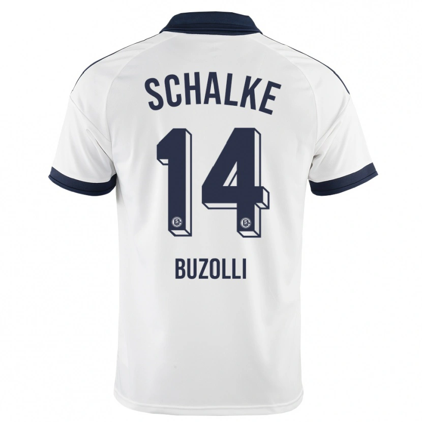 DanxenキッズAndri Buzolli#14ブラック ホワイトアウェイシャツ2026/27ジャージーユニフォーム