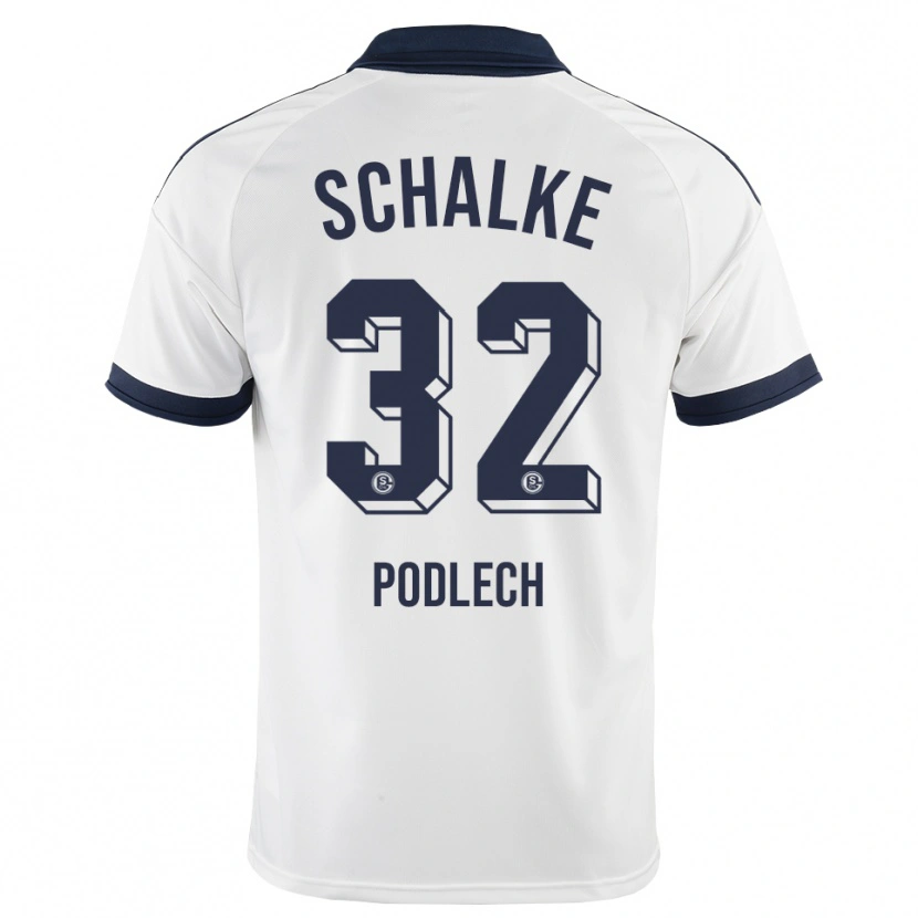 DanxenキッズLuca Podlech#32ブラック ホワイトアウェイシャツ2026/27ジャージーユニフォーム