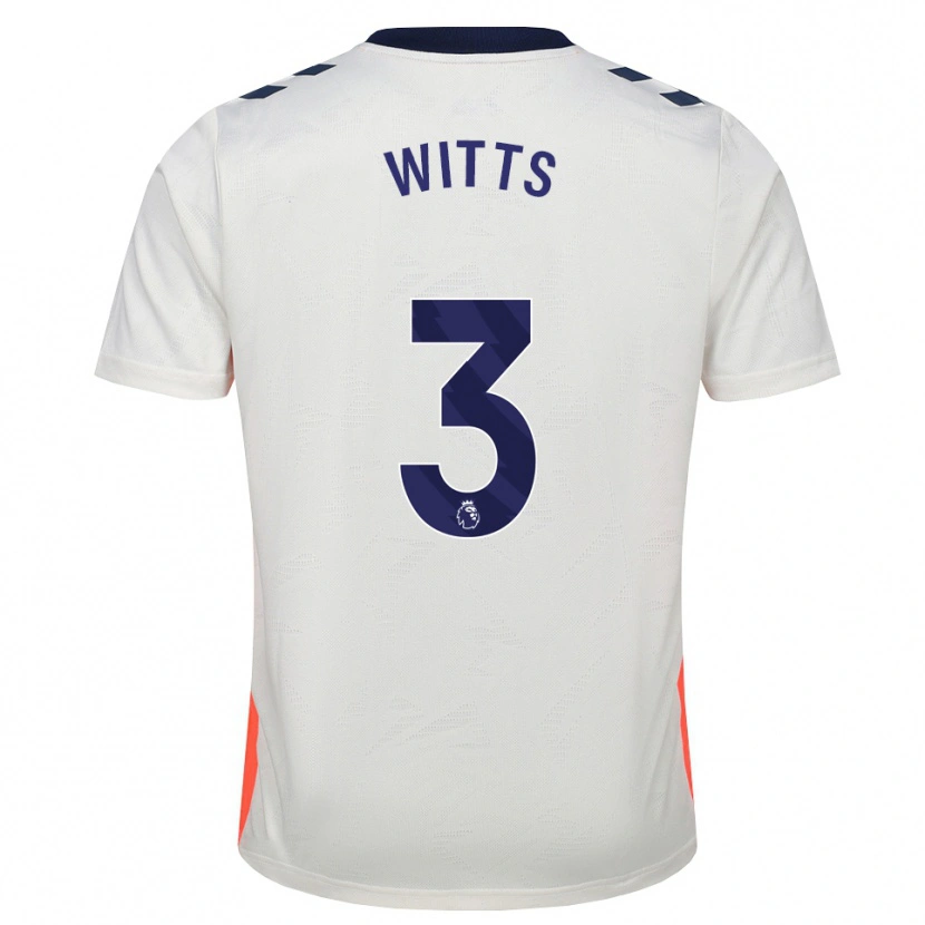 DanxenキッズCallum Witts#3ホワイト オレンジ ロイヤルブルーアウェイシャツ2026/27ジャージーユニフォーム