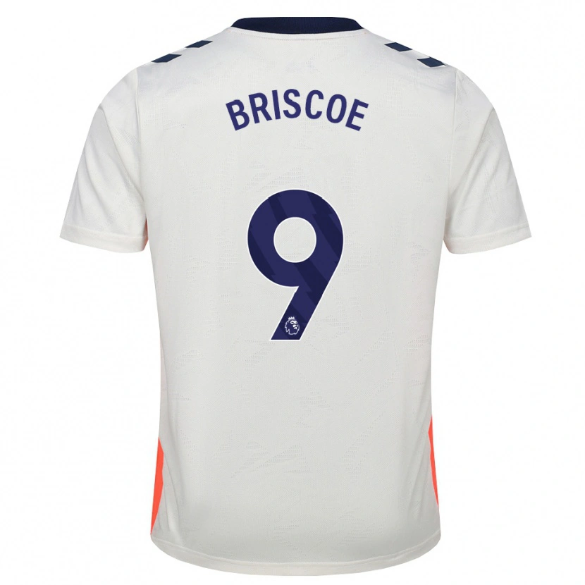 DanxenキッズElijah Briscoe#9ホワイト オレンジ ロイヤルブルーアウェイシャツ2026/27ジャージーユニフォーム