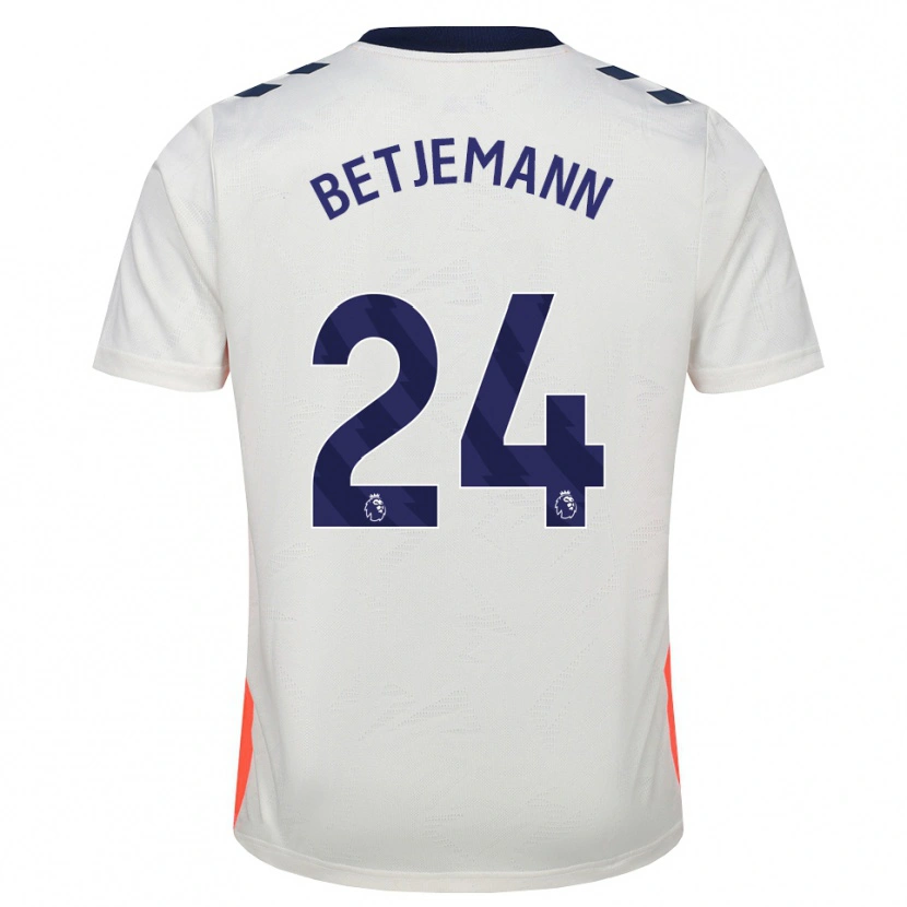 DanxenキッズElliot Betjemann#24ホワイト オレンジ ロイヤルブルーアウェイシャツ2026/27ジャージーユニフォーム