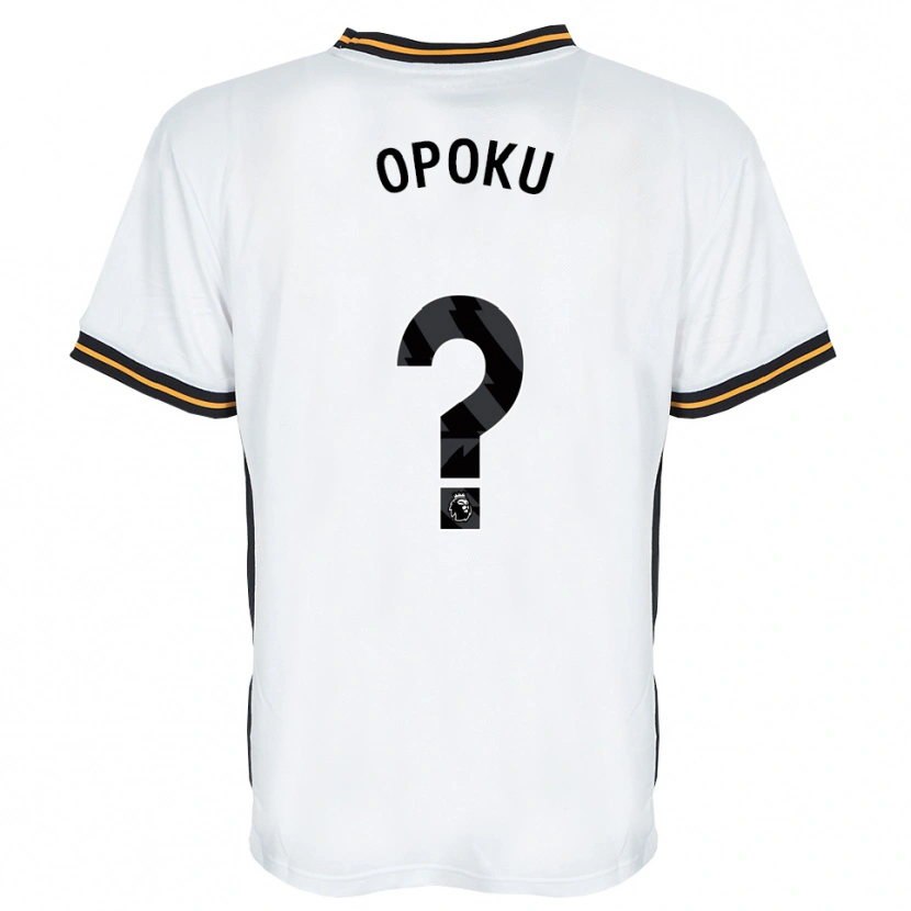 DanxenキッズSam Opoku#0ホワイト オレンジ ブラックアウェイシャツ2026/27ジャージーユニフォーム
