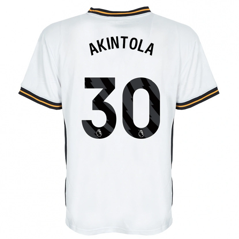 Danxenキッズババジデ・デイヴィッド・アキントラ#30ホワイト オレンジ ブラックアウェイシャツ2026/27ジャージーユニフォーム