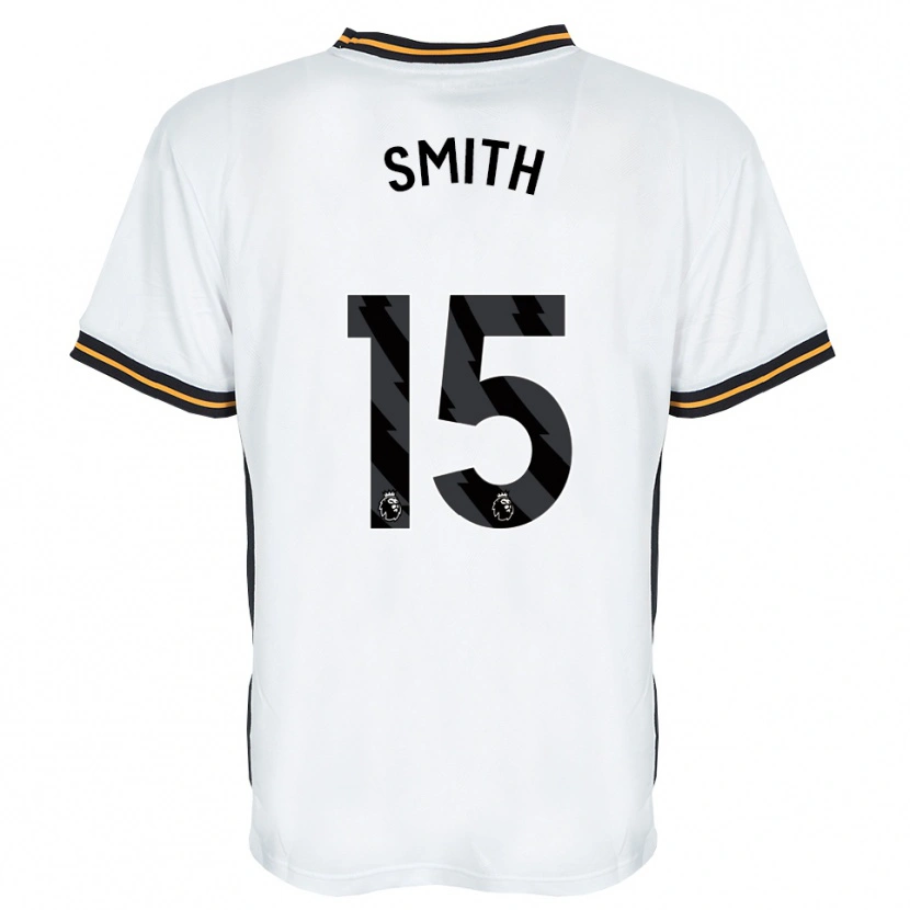 DanxenキッズSuey Smith#15ホワイト オレンジ ブラックアウェイシャツ2026/27ジャージーユニフォーム