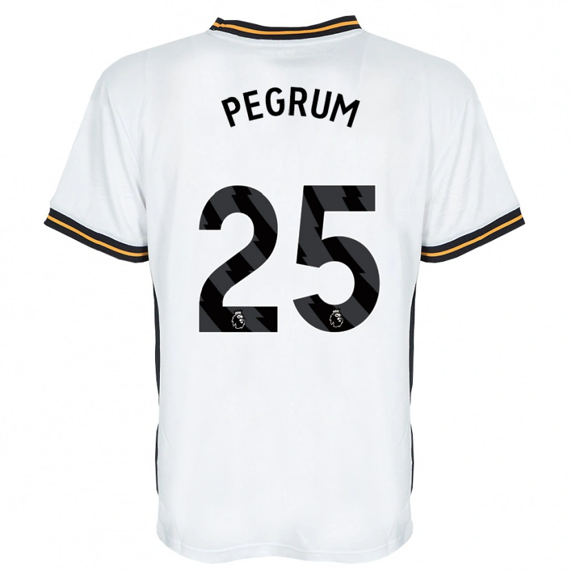 DanxenキッズFlorence Pegrum#25ホワイト オレンジ ブラックアウェイシャツ2026/27ジャージーユニフォーム