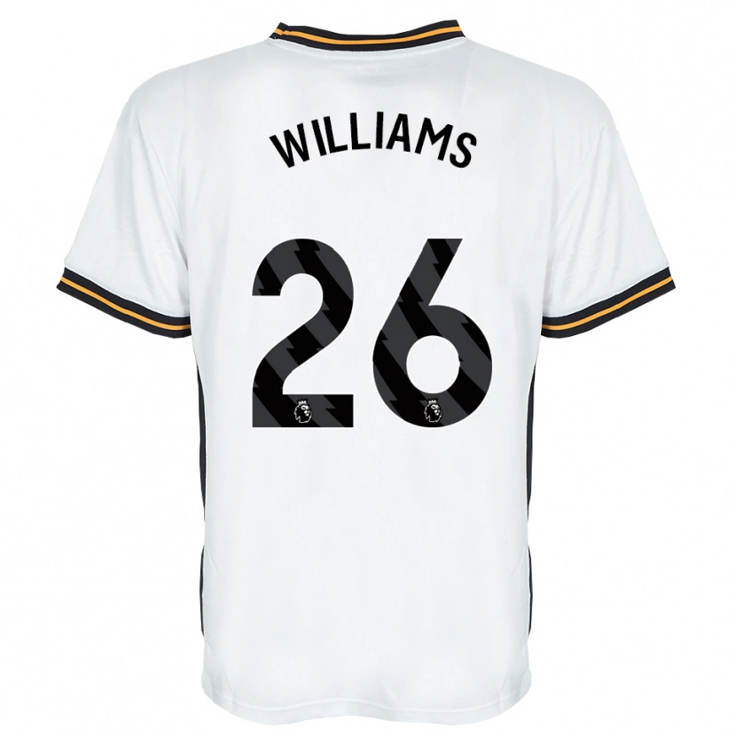 DanxenキッズAnnabel Williams#26ホワイト オレンジ ブラックアウェイシャツ2026/27ジャージーユニフォーム