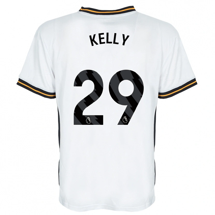 DanxenキッズAce Kelly#29ホワイト オレンジ ブラックアウェイシャツ2026/27ジャージーユニフォーム