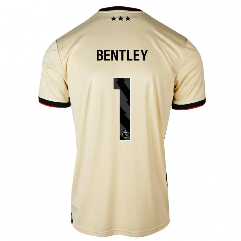 DanxenキッズJosh Bentley#1レモンシフォン ブラック レッドアウェイシャツ2026/27ジャージーユニフォーム