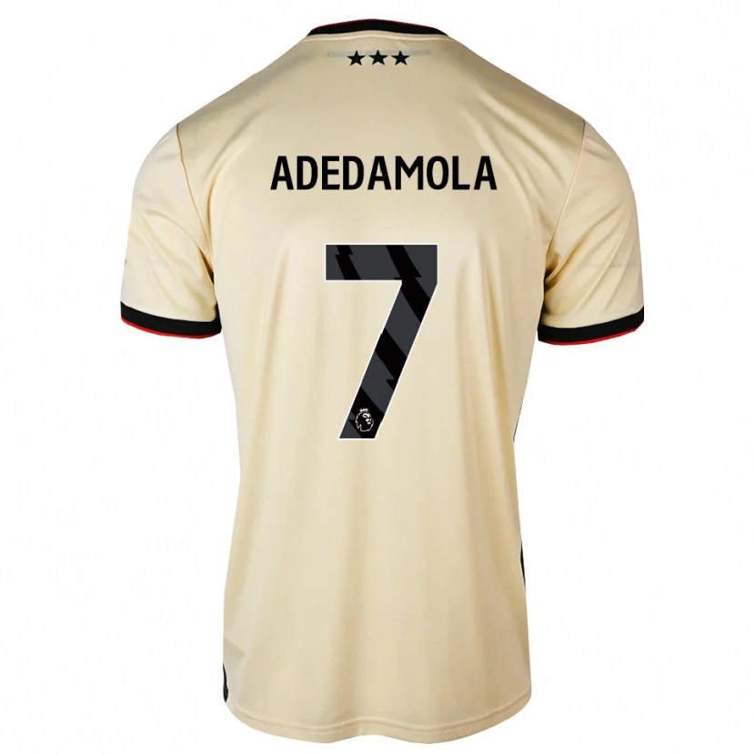 DanxenキッズJoel Adedamola#7レモンシフォン ブラック レッドアウェイシャツ2026/27ジャージーユニフォーム