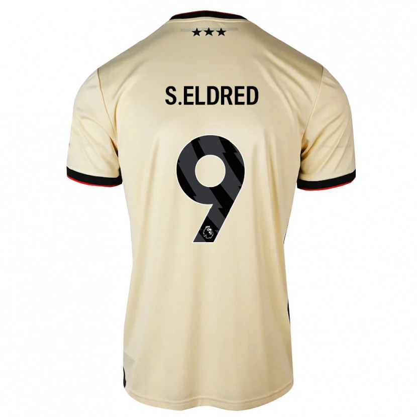 DanxenキッズSid Eldred#9レモンシフォン ブラック レッドアウェイシャツ2026/27ジャージーユニフォーム