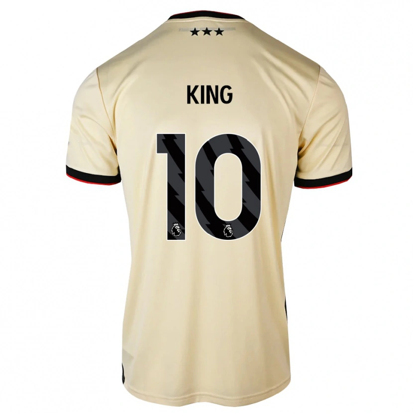 Danxenキッズエロイーズ・キング#10レモンシフォン ブラック レッドアウェイシャツ2026/27ジャージーユニフォーム