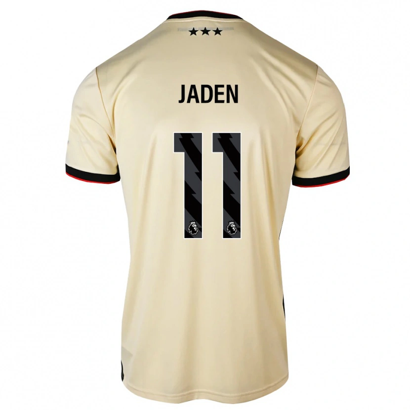 Danxenキッズジェイデン・フィロジーン#11レモンシフォン ブラック レッドアウェイシャツ2026/27ジャージーユニフォーム
