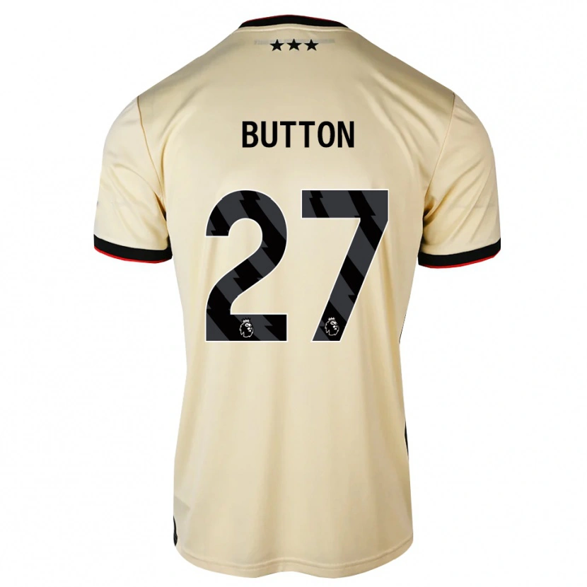 Danxenキッズデイビッド・バットン#27レモンシフォン ブラック レッドアウェイシャツ2026/27ジャージーユニフォーム
