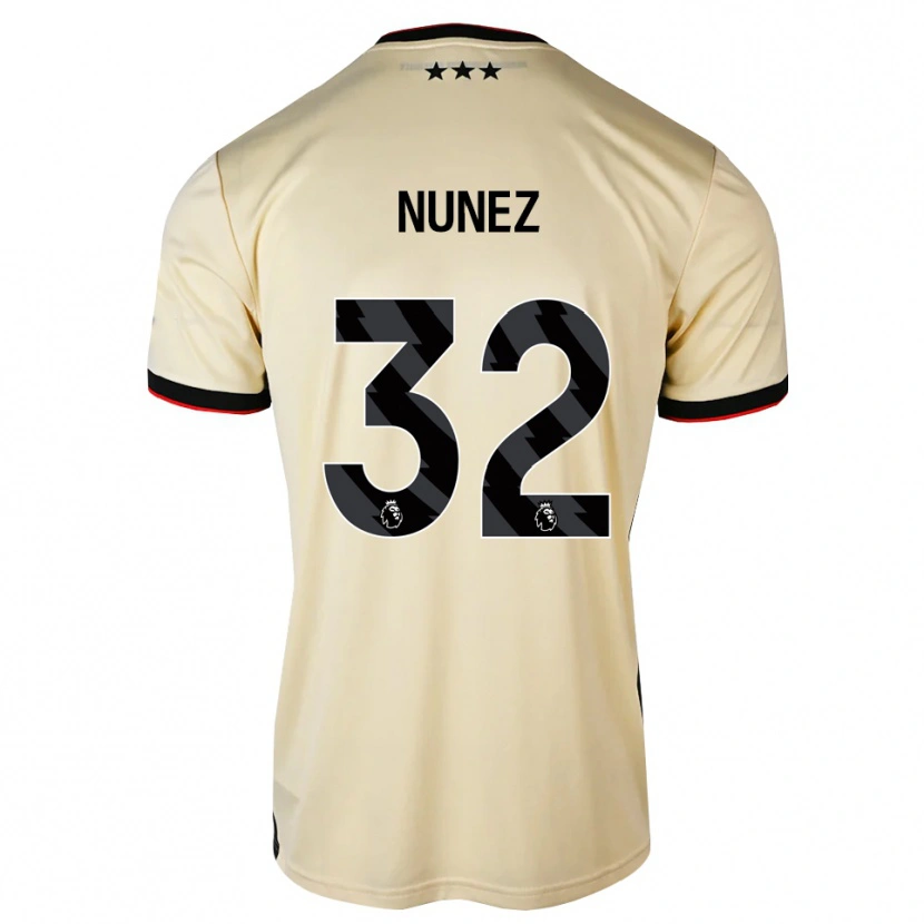 Danxenキッズマルセリーノ・ヌニェス#32レモンシフォン ブラック レッドアウェイシャツ2026/27ジャージーユニフォーム