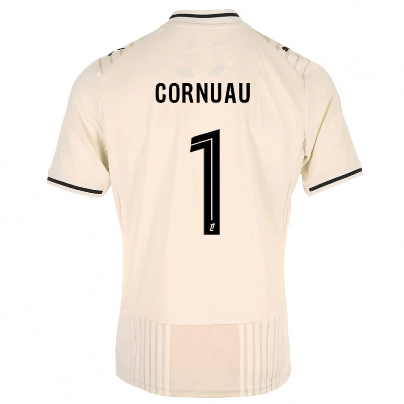 DanxenキッズNino Cornuau#1オールドレース ブラック アンティークホワイトアウェイシャツ2026/27ジャージーユニフォーム