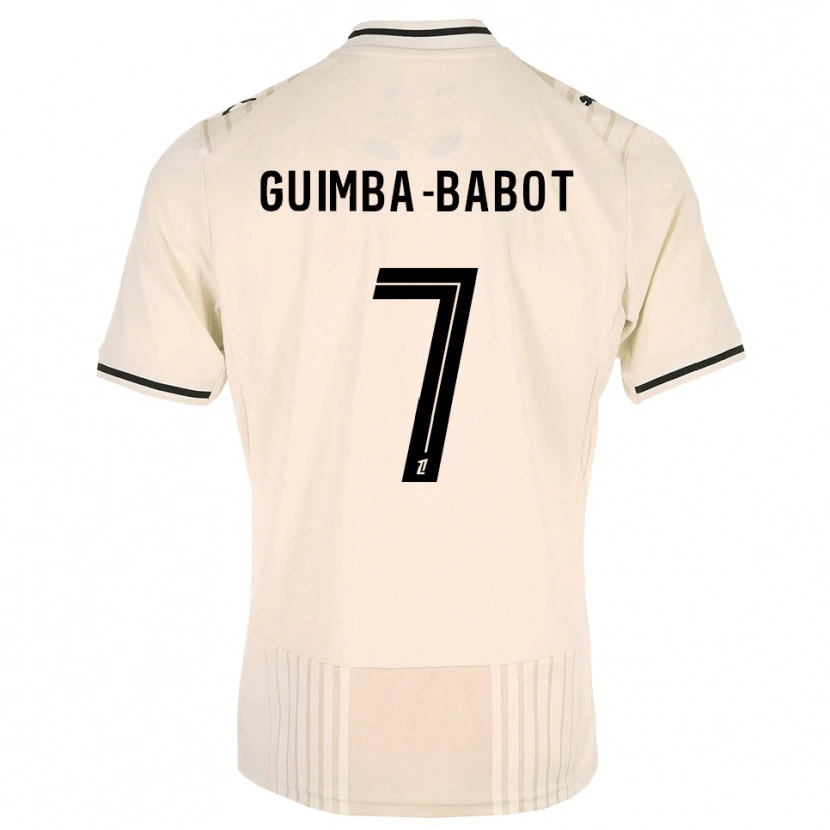 DanxenキッズKhays Guimba-Babot#7オールドレース ブラック アンティークホワイトアウェイシャツ2026/27ジャージーユニフォーム