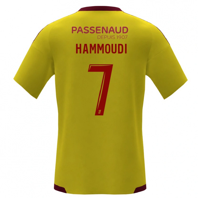 DanxenキッズIzhak Hammoudi#7イエロー レッド グリーンアウェイシャツ2026/27ジャージーユニフォーム