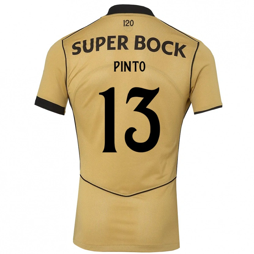 Danxenキッズファティマ・ピント#13ゴールデンロッド ブラックアウェイシャツ2026/27ジャージーユニフォーム
