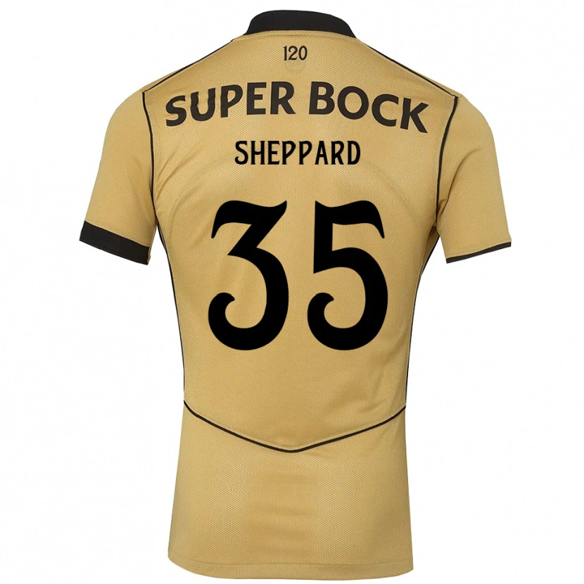 Danxenキッズカトリオーナ・ローズ・シェパード#35ゴールデンロッド ブラックアウェイシャツ2026/27ジャージーユニフォーム