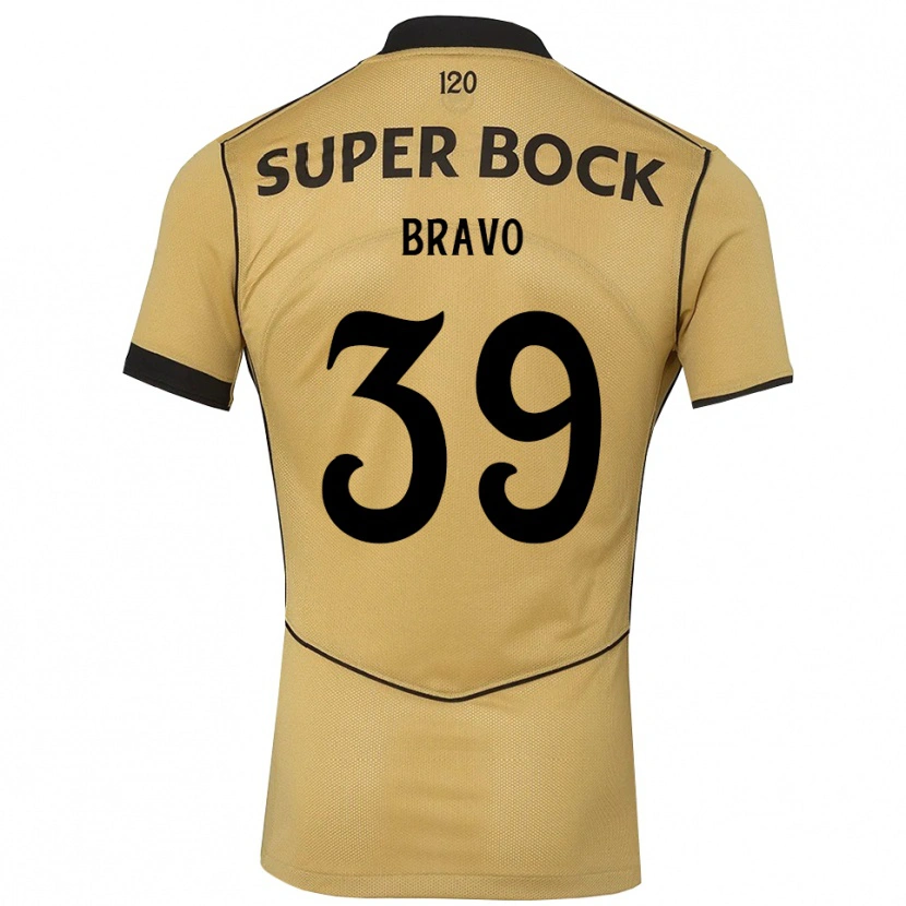 Danxenキッズブラボー#39ゴールデンロッド ブラックアウェイシャツ2026/27ジャージーユニフォーム