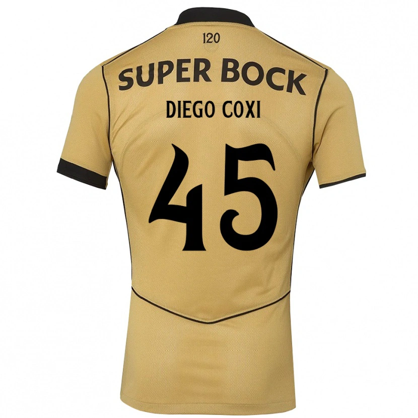 Danxenキッズディエゴ・コックス#45ゴールデンロッド ブラックアウェイシャツ2026/27ジャージーユニフォーム