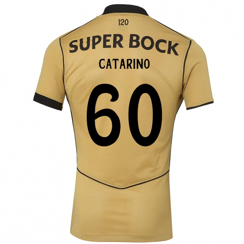DanxenキッズCatarino#60ゴールデンロッド ブラックアウェイシャツ2026/27ジャージーユニフォーム