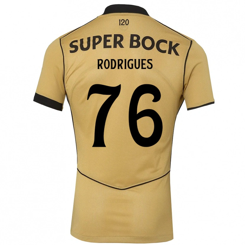 Danxenキッズロドリゴ・ロドリゲス#76ゴールデンロッド ブラックアウェイシャツ2026/27ジャージーユニフォーム
