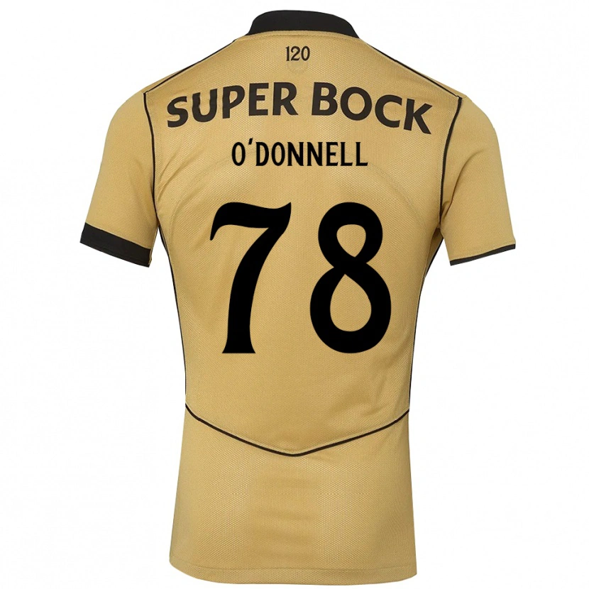 Danxenキッズミリ・オドネル#78ゴールデンロッド ブラックアウェイシャツ2026/27ジャージーユニフォーム