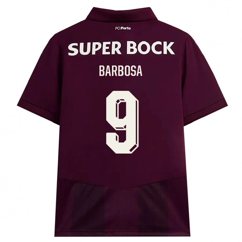 DanxenキッズRodrigo Barbosa#9バーガンディ ホワイトアウェイシャツ2026/27ジャージーユニフォーム