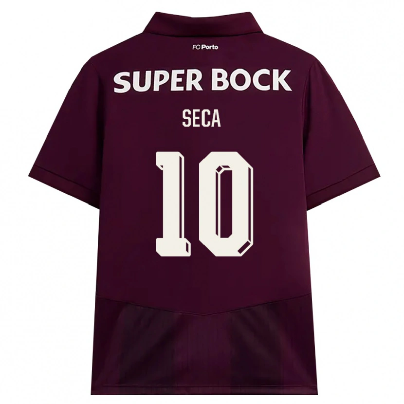 DanxenキッズRodrigo Seca#10バーガンディ ホワイトアウェイシャツ2026/27ジャージーユニフォーム
