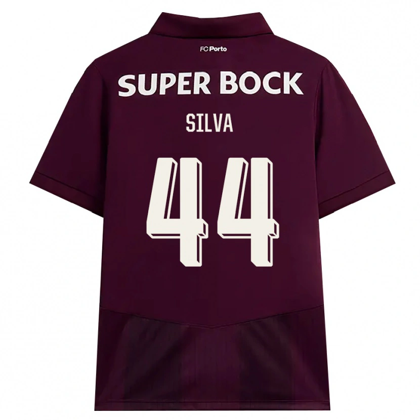 DanxenキッズFelipe Silva#44バーガンディ ホワイトアウェイシャツ2026/27ジャージーユニフォーム