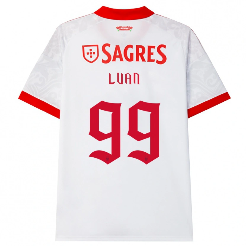 DanxenキッズLuan#99ホワイト レッド イエローアウェイシャツ2026/27ジャージーユニフォーム