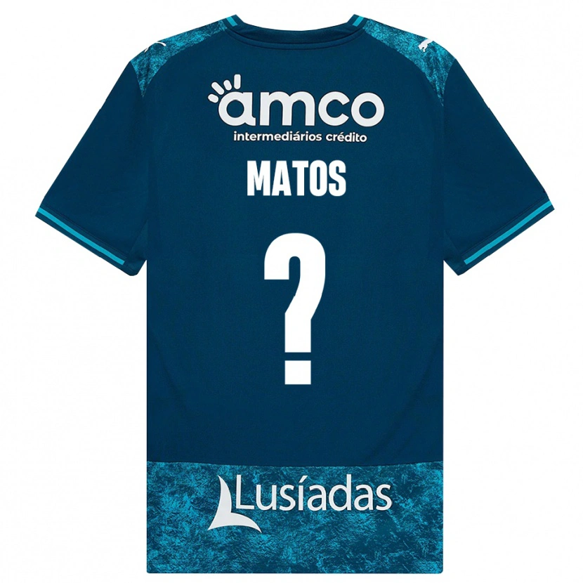 DanxenキッズFrancisco Matos#0ダークスレートグレー ミディアムターコイズアウェイシャツ2026/27ジャージーユニフォーム