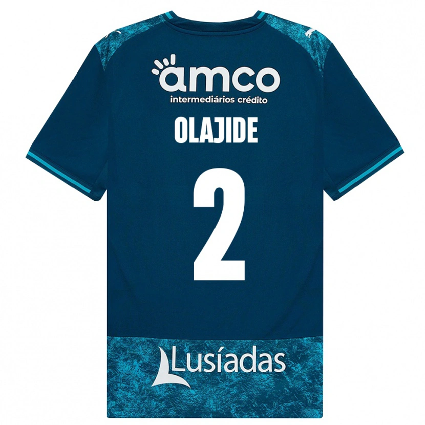 DanxenキッズMustapha Olajide#2ダークスレートグレー ミディアムターコイズアウェイシャツ2026/27ジャージーユニフォーム