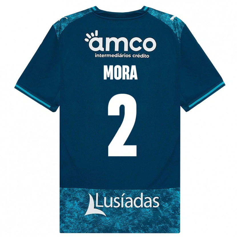 DanxenキッズZiad Mora#2ダークスレートグレー ミディアムターコイズアウェイシャツ2026/27ジャージーユニフォーム
