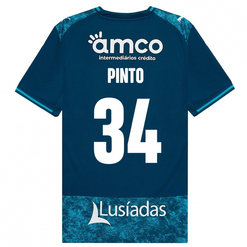 DanxenキッズAna Pinto#34ダークスレートグレー ミディアムターコイズアウェイシャツ2026/27ジャージーユニフォーム