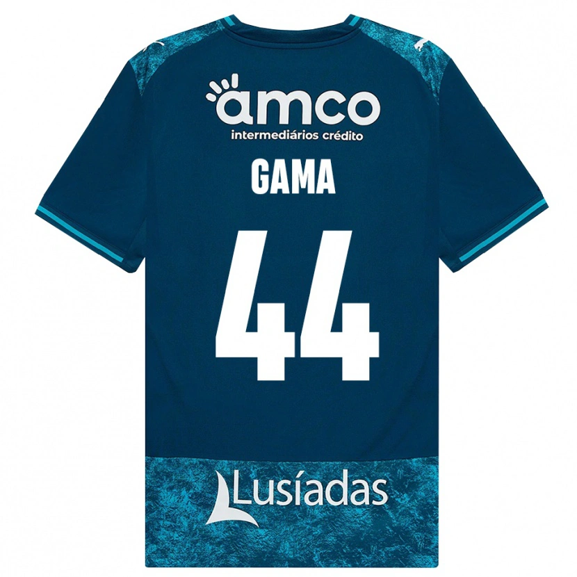 DanxenキッズDinis Gama#44ダークスレートグレー ミディアムターコイズアウェイシャツ2026/27ジャージーユニフォーム