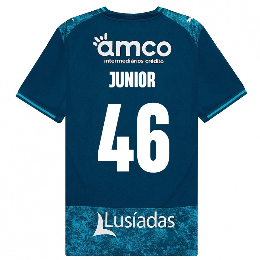 DanxenキッズMário Junior#46ダークスレートグレー ミディアムターコイズアウェイシャツ2026/27ジャージーユニフォーム