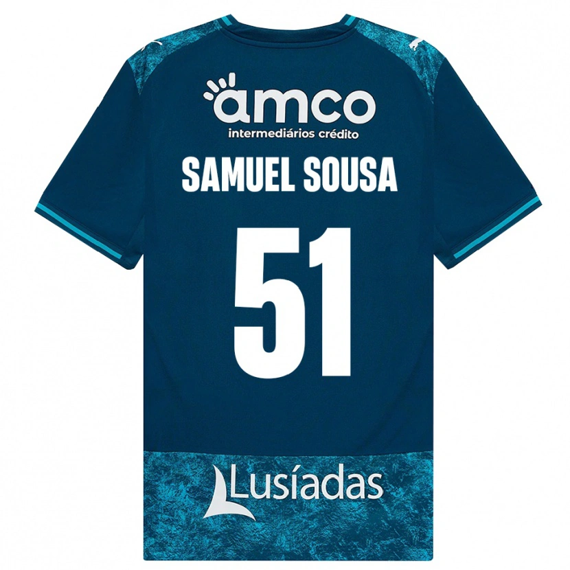 DanxenキッズSamuel Sousa#51ダークスレートグレー ミディアムターコイズアウェイシャツ2026/27ジャージーユニフォーム