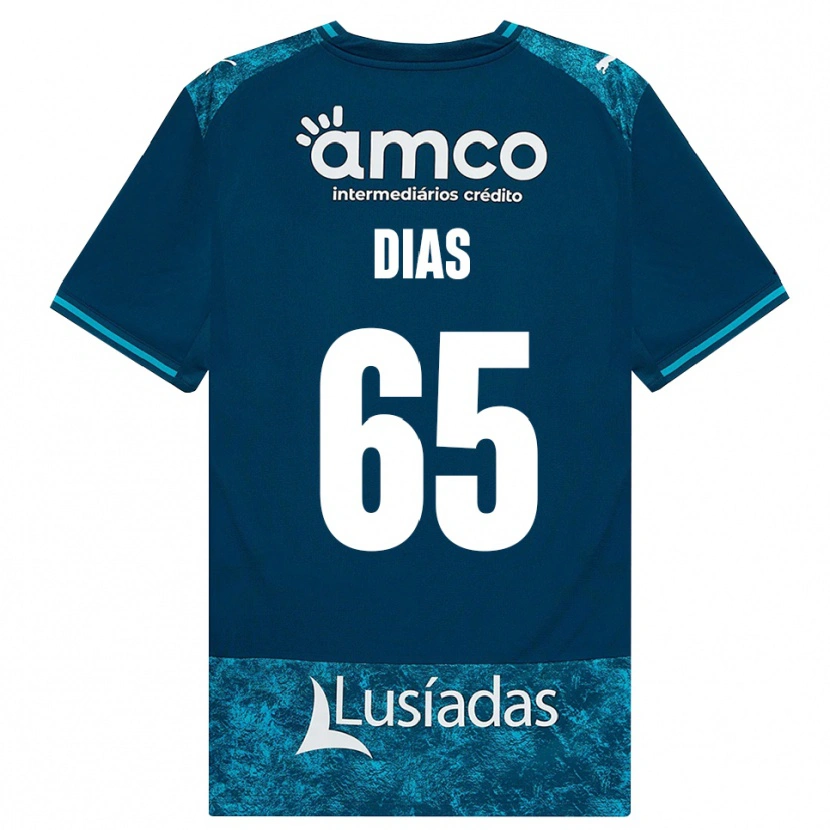 DanxenキッズLeandro Dias#65ダークスレートグレー ミディアムターコイズアウェイシャツ2026/27ジャージーユニフォーム