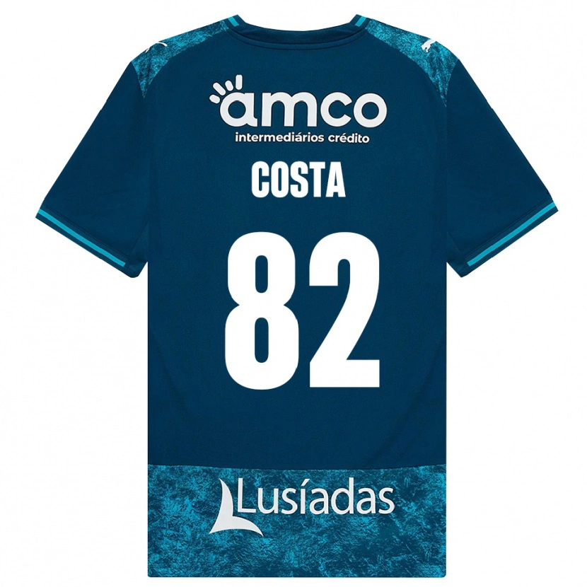 DanxenキッズGui Costa#82ダークスレートグレー ミディアムターコイズアウェイシャツ2026/27ジャージーユニフォーム