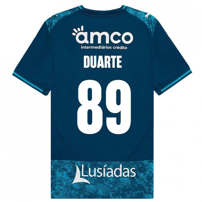 DanxenキッズAfonso Duarte#89ダークスレートグレー ミディアムターコイズアウェイシャツ2026/27ジャージーユニフォーム